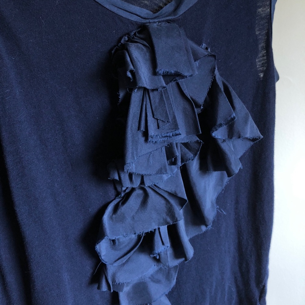 J. CREW Bow & Ruffle Sleeveless Blouse - Picture 2 of 5